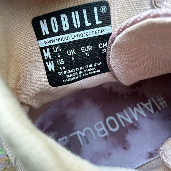 NoBull Dusty Rose Tie-Dye High Top Canvas Trainer Sneakers Womens 6.5 Mens 5 - Picture 8 of 9